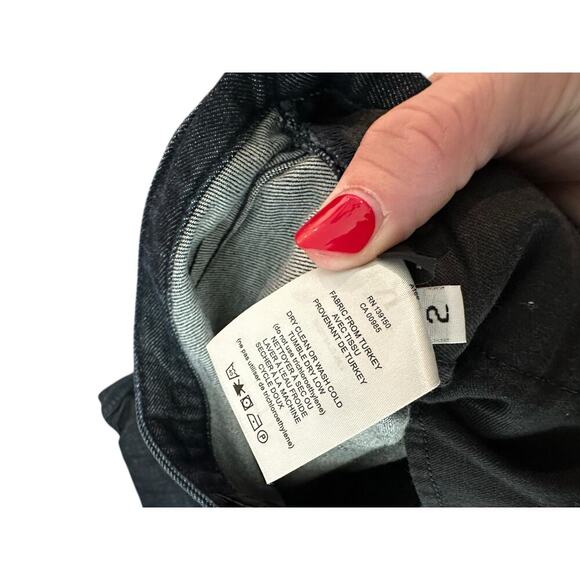 The Row Women's Dark Blue Cotton Blend Mid Rise Straight-Leg Denim Jeans Size 2 - Picture 7 of 7